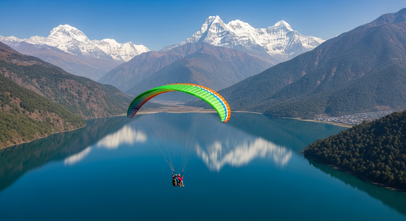 Paragliding in Pokhara